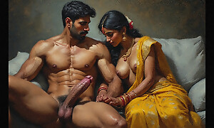 Indian wife weekend trip all round her office Hotshot hardcore wife group-fucked in hotel arrondissement shower