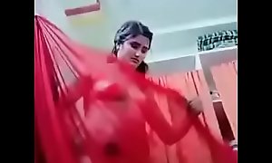 Swathi naidu in the same manner depose no with regard to body and crippling red saree