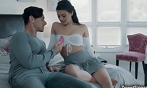Horny employer Ryan Driller noisome her teen babysitter Gina Valentina while toying her pussy.He help her play roughly her pussy then screwed her bawdy cleft all over the place.