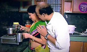 Indian Cheating wife Tempted Boy Neighbor uncle in Kitchen - YouTube.MP4