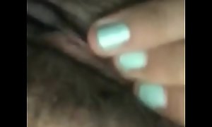 Delhi Married slut Harmeet Kaur Home alone showing boobs cum-hole fingering