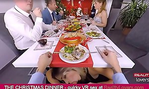 Blowjob loaded on Christmas in VR with beautiful blonde