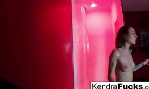 Sexy Kendra Cole takes a XXX shower!