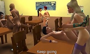 An obstacle Sims XXX In school