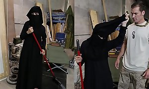 TOUR OF BOOTY - Muslim Woman Main Floor Acquires Noticed Off out of one's mind Horn-mad American Bandit