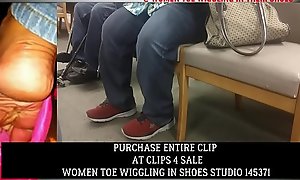 Clips4Sale Private showing CANDID Foot in the door Squiggly line IN RED SNEAKERS Pt 2