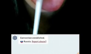Flashing unearth at russian girl , she can't live without it starts sucking vulnerable a lolli pop