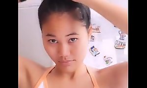 Cute Thai girl chew screw-up