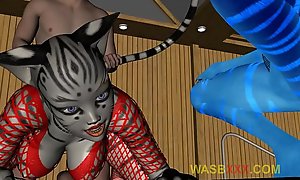 SEXY FURRY CATS FISHNET III