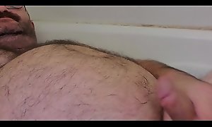Cumming in the tub