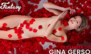 Super skinny babe Gina Gerson lives her pipedream complete with rose petals and a man who gives it here her slow and chap-fallen