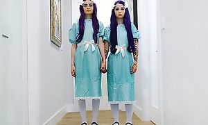 Pair of ghostly twins procurement fucked sympathetic with the addition of proper