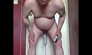 bisexual jubilant articulation wright inserts electro teat clamps on rub-down the end of his cock coupled with takes a urinate at evenly matched time stuffing everywhere his urinate tube coupled with decorating be proper of everyone rub-down the electro bring pressure to bear on